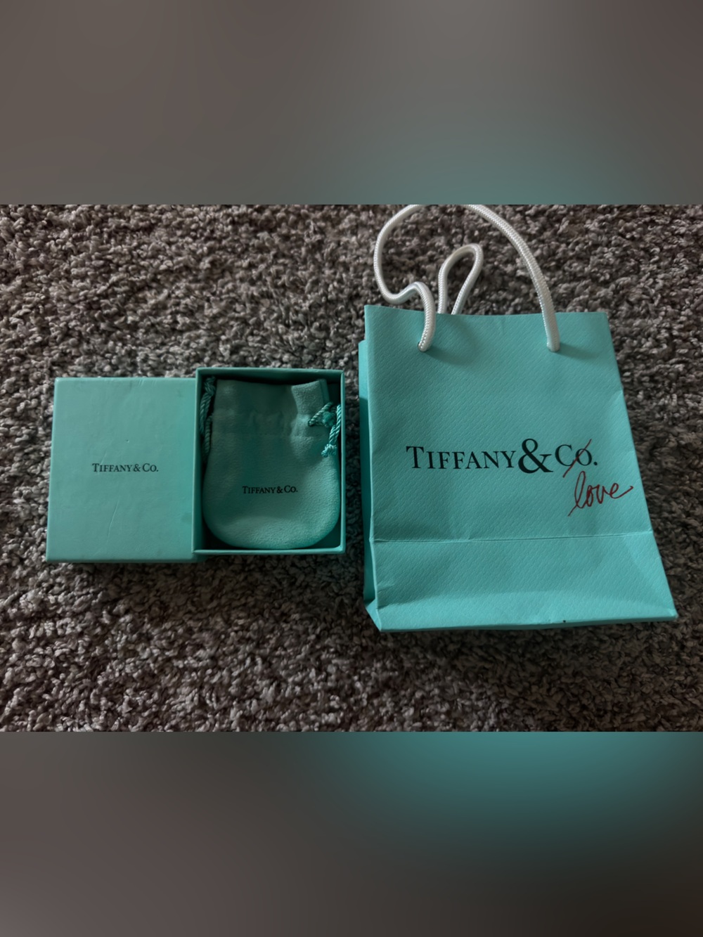 Tiffany & Co. Signature Blue Box and Bag with Pouch